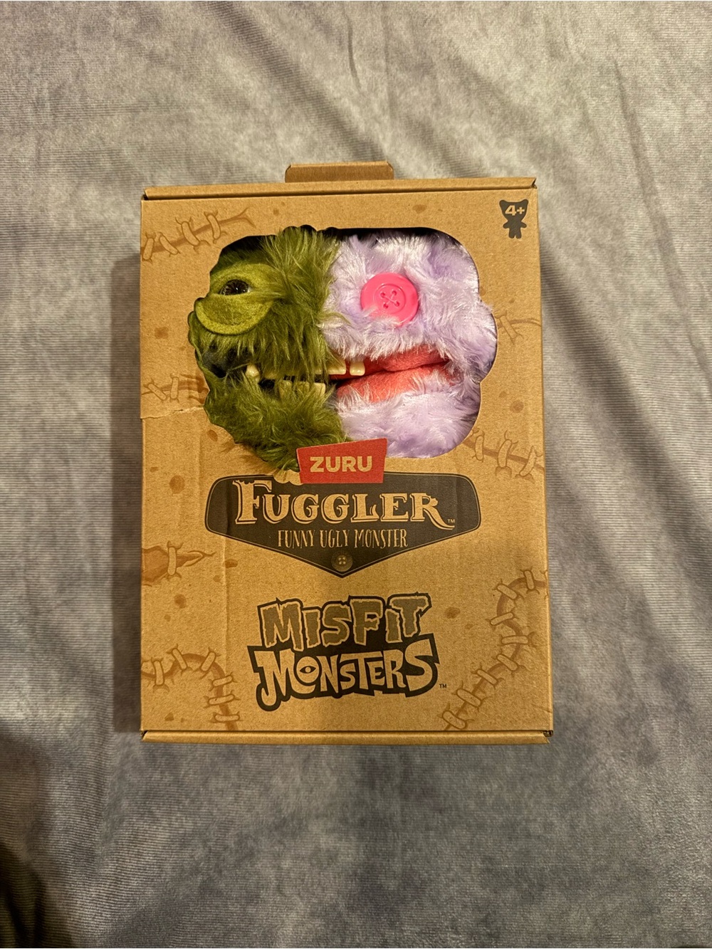 Fuggler Misfit Monsters Plush Toy - Green & Lavender